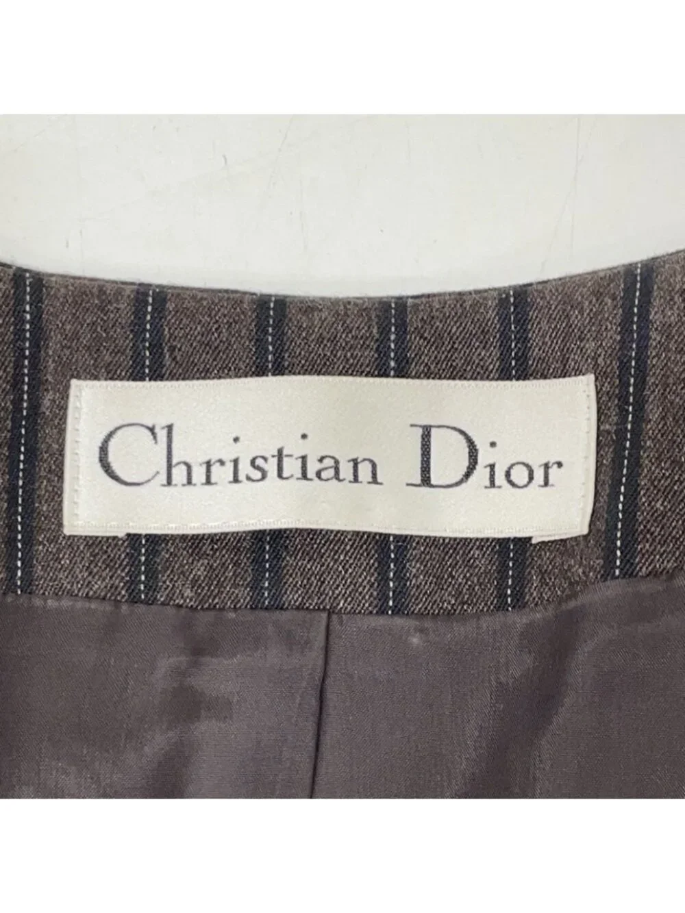 Dior Vintage Deformed Color Tailored Jacket Pencil Skirt